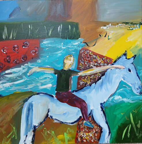 Le grand voyage di caroline Kasteller, Pittura in vendita su Singulart