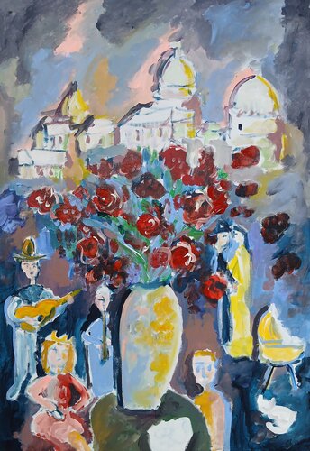 Le baptêmes di caroline Kasteller, Pittura in vendita su Singulart