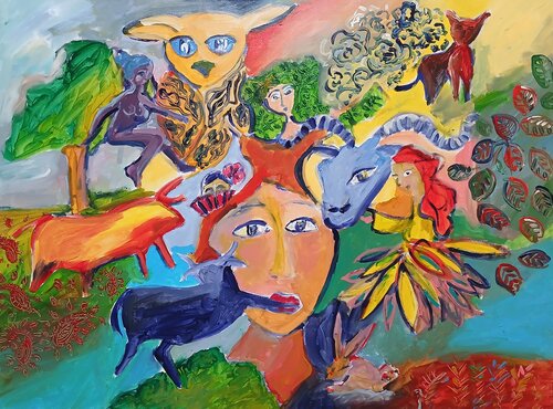 L'intimité de mes pensées by caroline Kasteller, Painting for Sale on Singulart