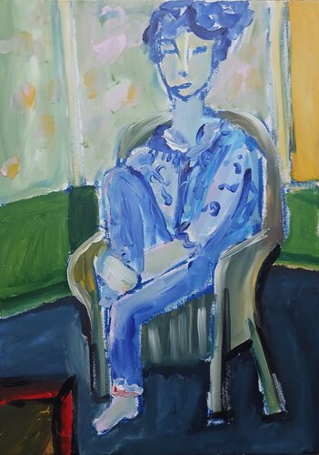 Iris di caroline Kasteller, Pittura in vendita su Singulart