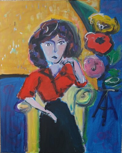 Je regarde l'effet des mots von caroline Kasteller, Malerei kaufen auf Singulart