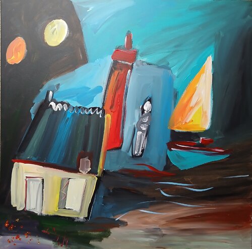 Enfin voilà ma maison de caroline Kasteller, Pintura a la venta en Singulart