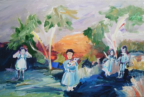 Le secret des edens d'autrefois by caroline Kasteller, Painting for Sale on Singulart