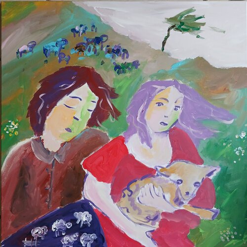 Dors mon agneau de caroline Kasteller, Pintura a la venta en Singulart
