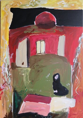 Un abri pour la nuit en soi de caroline Kasteller, Pintura a la venta en Singulart