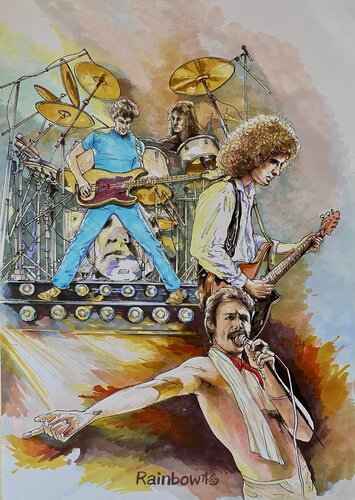 The Show Must Go On par Yunfeng Yang, Peinture en vente sur Singulart