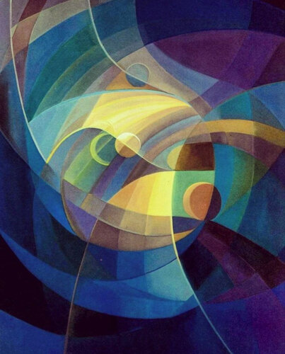 En movimiento cósmico van Delia Solari, Schilderij te koop op Singulart