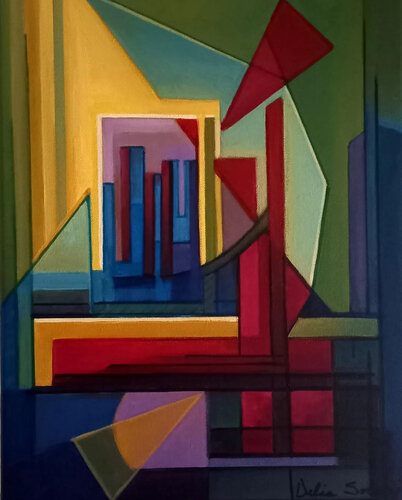 Geométrico by Delia Solari, 油畫 for Sale on Singulart