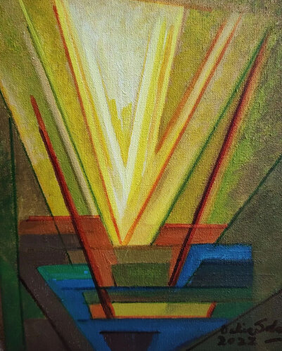 Geométrico Luminoso di Delia Solari, Pittura in vendita su Singulart