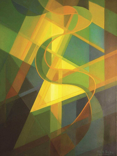 Con curvas y rectas di Delia Solari, Pittura in vendita su Singulart