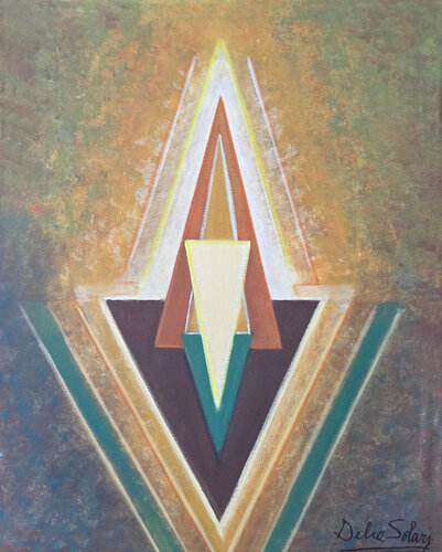 Abstracción simbólica di Delia Solari, Pittura in vendita su Singulart