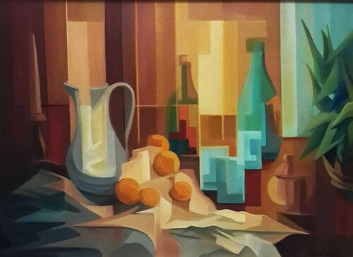 Naturaleza con frutas di Delia Solari, Pittura in vendita su Singulart