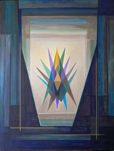 Sinfonía geométrica by Delia Solari, 油畫 for Sale on Singulart