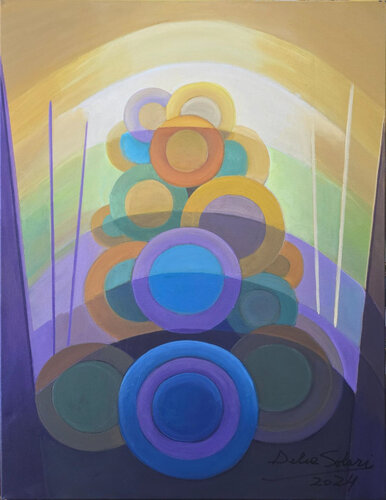 Serie abstracción circular - Imagen Nro. 4 di Delia Solari, Pittura in vendita su Singulart