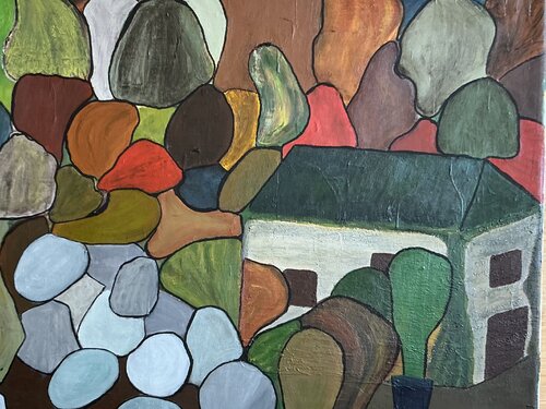 Waldhaus by Zoé COTTE, 絵画 for Sale on Singulart