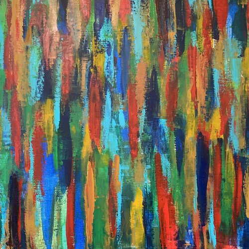 Forêt multicolore van Zoé COTTE, Schilderij te koop op Singulart