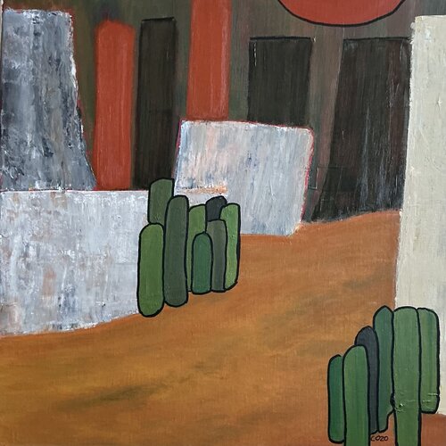 Ville déserte van Zoé COTTE, Schilderij te koop op Singulart