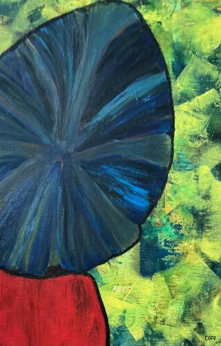 Pot rouge by Zoé COTTE, Painting for Sale on Singulart