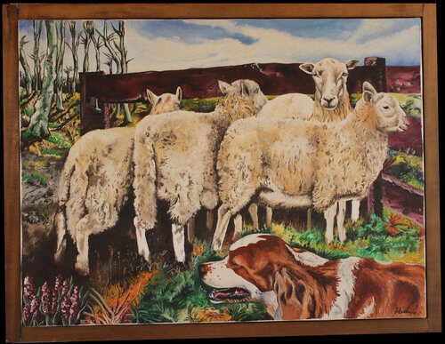 pecore nel recinto de alessandro rocchi, Pintura a la venta en Singulart