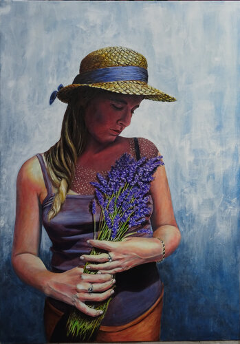 Lavandes di Noëlle Schillinger, Pittura in vendita su Singulart