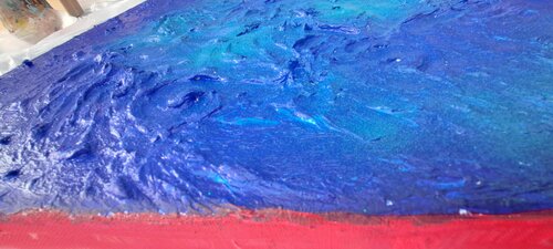 Blue Velvet van Doris Pirker, Schilderij te koop op Singulart