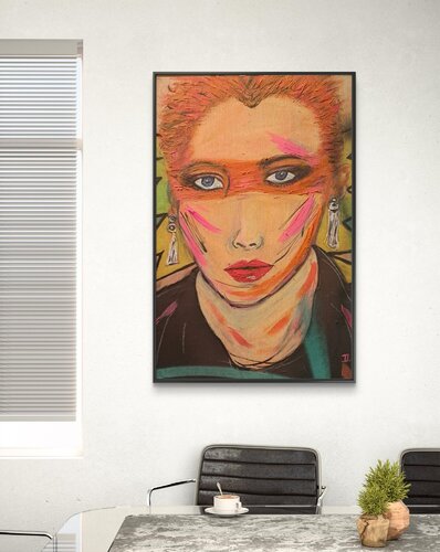 Annie on wood von Doris Pirker, Malerei kaufen auf Singulart