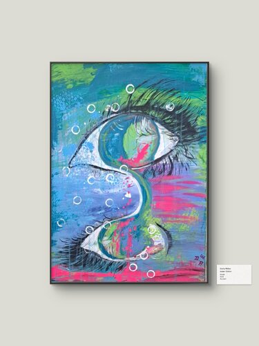 Eyes gaze inner vision par Doris Pirker, Peinture en vente sur Singulart