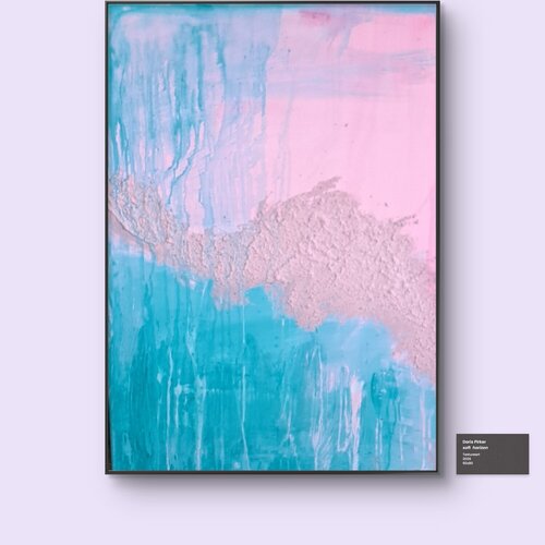 Eyes gaze soft horizon di Doris Pirker, Pittura in vendita su Singulart
