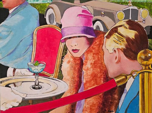 Grasshopper by Steve Kobb, Painting for Sale on Singulart