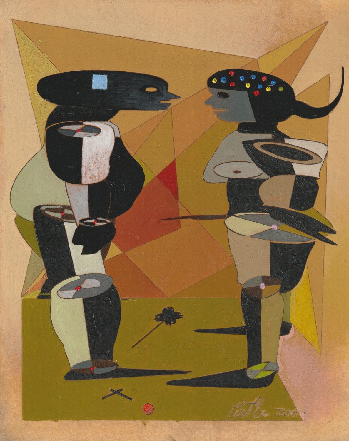 Dispute Allen Patten Original painting for sale