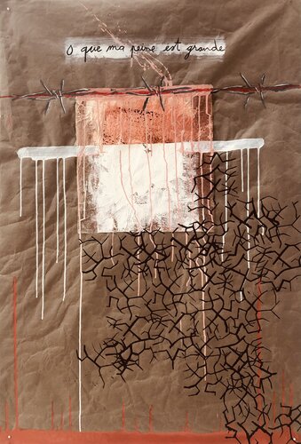Ô que ma peine est grande by Pascal SIEJA, 종이 for Sale on Singulart