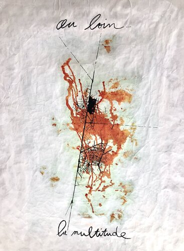 Au loin, très loin by Pascal SIEJA, 종이 for Sale on Singulart