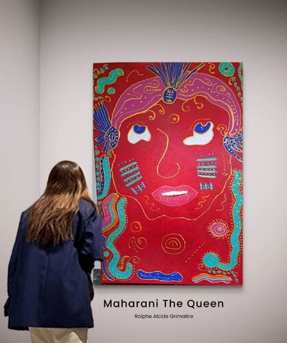 Maharani the Queen van Rolphe Alcide Grimaître, Schilderij te koop op Singulart