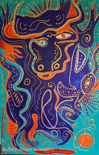 Taurus by Rolphe Alcide Grimaître, 회화 for Sale on Singulart