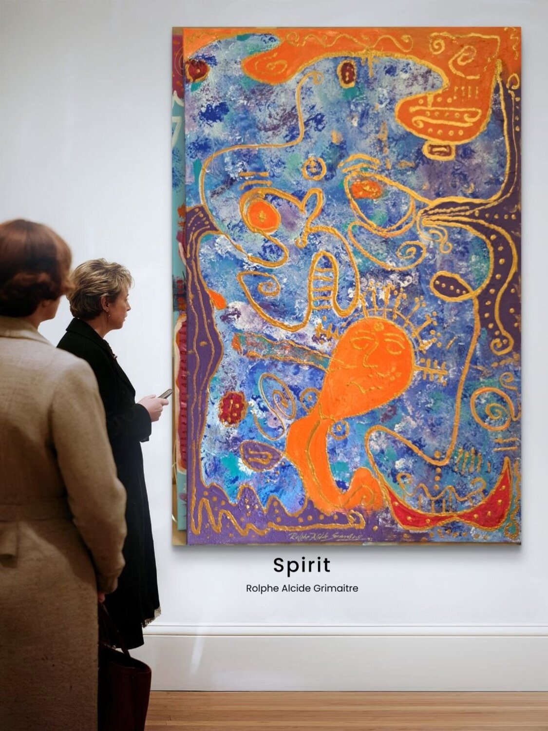Spirit Rolphe Alcide Grimaître Original painting for sale