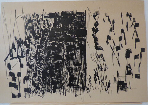 sous bois van Jean-Pierre Villeneuve, Tekening te koop op Singulart