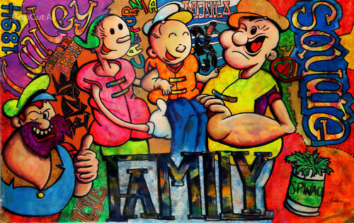 Family von Yovanny Saracual, Malerei kaufen auf Singulart