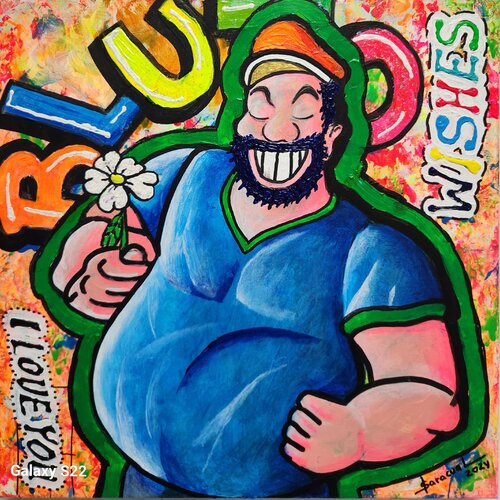 My Sun and Moon # III von Yovanny Saracual, Malerei kaufen auf Singulart