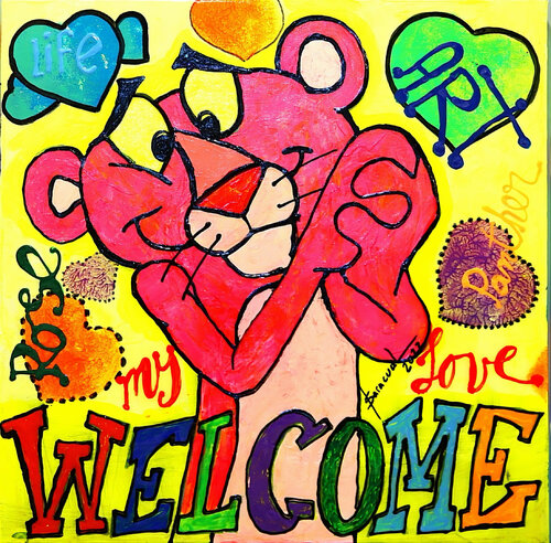 Welcome von Yovanny Saracual, Malerei kaufen auf Singulart