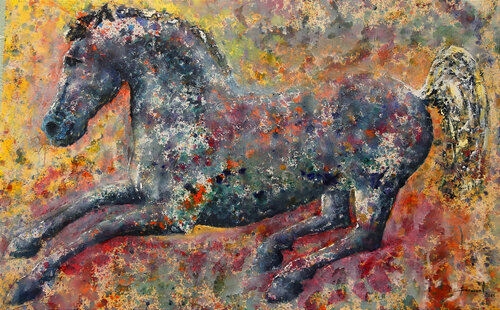 Galope Celeste II van Yovanny Saracual, Schilderij te koop op Singulart