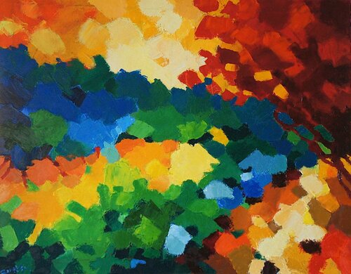 château Gaillard, le chemin van Joel Garriga, Schilderij te koop op Singulart