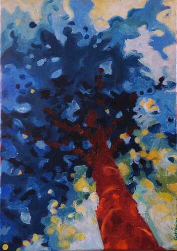 Ombre bleue di Joel Garriga, Pittura in vendita su Singulart