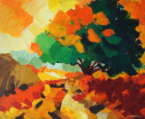 Le passage sous l'arbre von Joel Garriga, Malerei kaufen auf Singulart