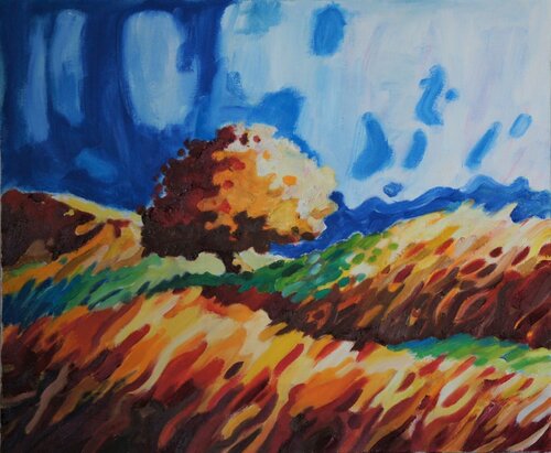 Arbre en solitude van Joel Garriga, Schilderij te koop op Singulart