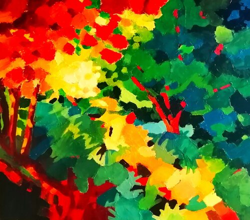 Château Gaillard, cheminement by Joel Garriga, Painting for Sale on Singulart