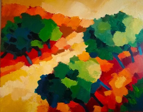 Château-Gaillard, le matin by Joel Garriga, Painting for Sale on Singulart