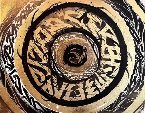 Golden Orbit von Vlad Onex, Malerei kaufen auf Singulart