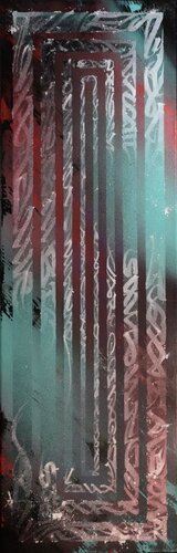 Neon Totem van Vlad Onex, Schilderij te koop op Singulart