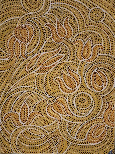 Il sogno dei tulipani de Svetla Stoyanova Bassi, Pintura a la venta en Singulart