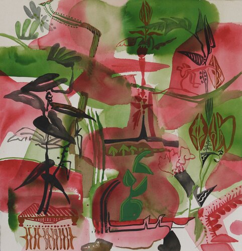 House Plants Know that Spring is Coming de Robert Salmieri, Obra en papel a la venta en Singulart